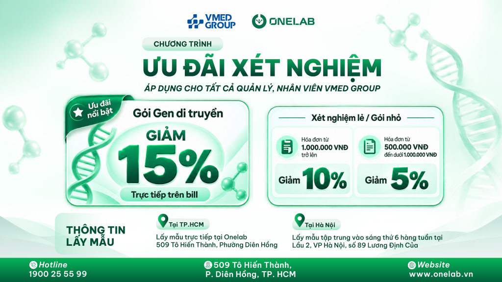 Ưu đãi xét nghiệm nội bộ
