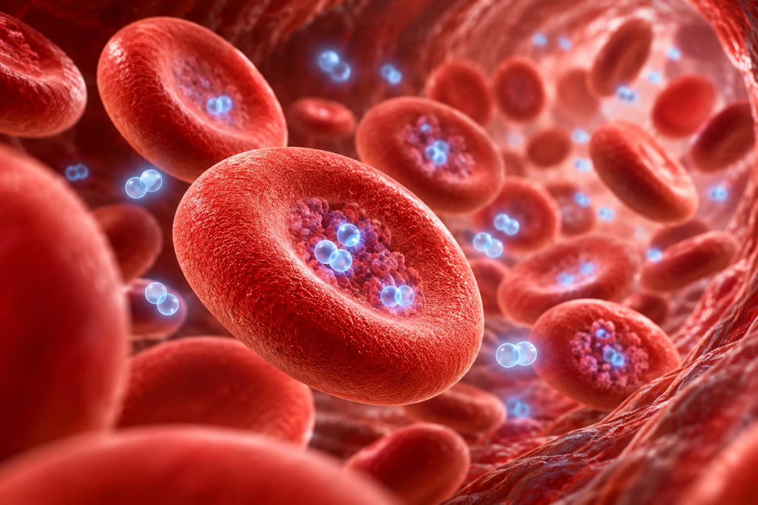 Thiếu sắt có thể ảnh hưởng đến quá trình tổng hợp hemoglobin và vận chuyển oxy